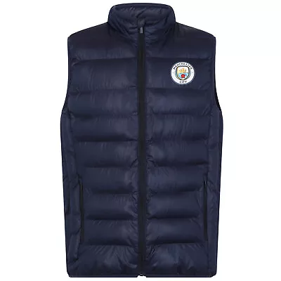 Manchester City Mens Gilet Jacket Body Warmer Padded OFFICIAL Football Gift • £49.99