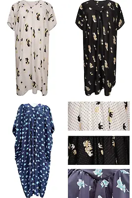 Kaftan-nightdress +plus Size 28 30 32 34 36 Length 47 - Light Fabric • £13