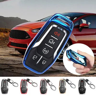 Remote Key Fob Cover TPU Case For 2016-2018 Ford Edge Explorer Lincoln MKX • $11.49