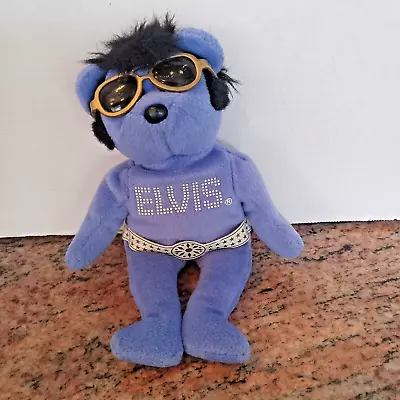 Elvis Presley TY 2009 Beanie Hawaii Bean Bag Baby Plush Bear 9  • $6.95