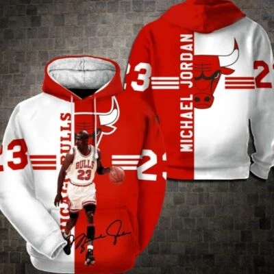 $35.99 • Buy Hoodie 3D 'Michael Jordan' 23 'Chicago Bulls' Teem Racing Over Printed For Gift