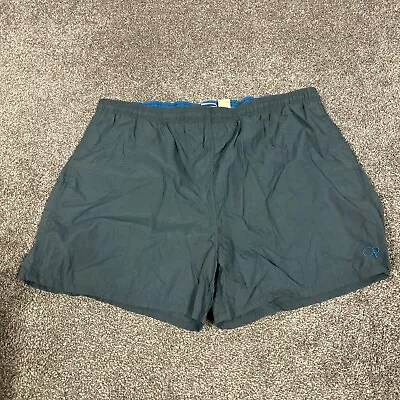 Vintage OP Swim Trunks Mesh Lined Green Logo Patch Shorts 90s • $19.50