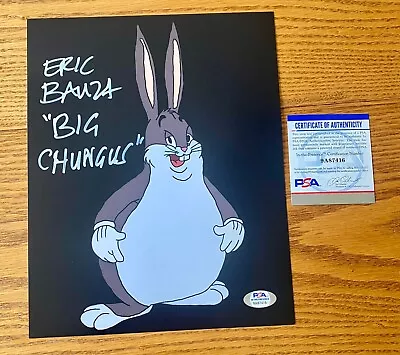 Eric Bauza Bugs Bunny Voice Actor Big Chungus Meme Signed 8x10 Photo PSA COA A • $74.99