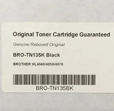 £19.95 • Buy TN-135K Genuine Brother High Capacity Black Toner Cartridge [TN135K]