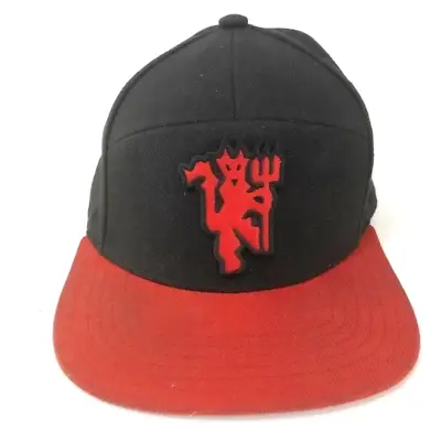 Manchester United Soccer Hat Cap Mens Snapback Black Baseball Ripstop Adidas • $17.99