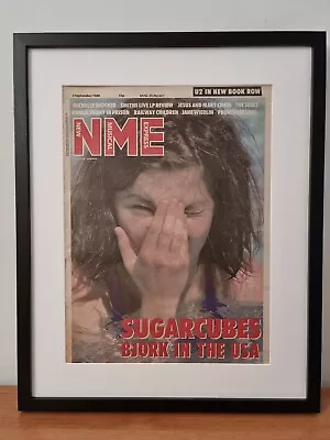 £45 • Buy BJORK Original Framed Promo Ad Poster.1988.A3.Rare.Frame Size 53cm X 43cm 