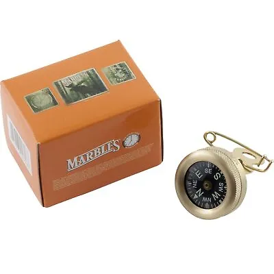 Marbles Brass Pin On Compass Hunting 1  Diameter Waterproof MR1141 • $13.75