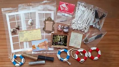 Dolls House Accessories Job Lot Incl Ellie De Lacy Print/Mandy Dawkins/Mack Vase • £29.99