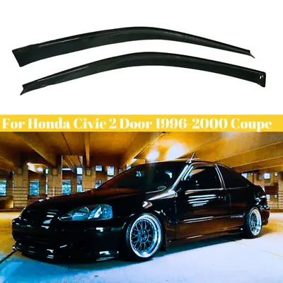 For Honda Civic Coupe 2Door 1996-2000 Window Visor Rain Shades Guards Deflectors • $24.59