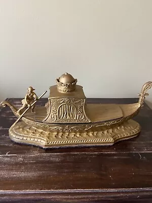 Majestic Lamp Works 1927 Metal Gondola Decanter Set • $100