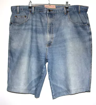 Bulls Head Mens Size 117cm Junkyard Jean Faded Denim Shorts • $25