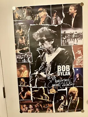 Bob Dylan 30th Anniversary Concert Celebration Promotional Poster Columbia 1993 • $25