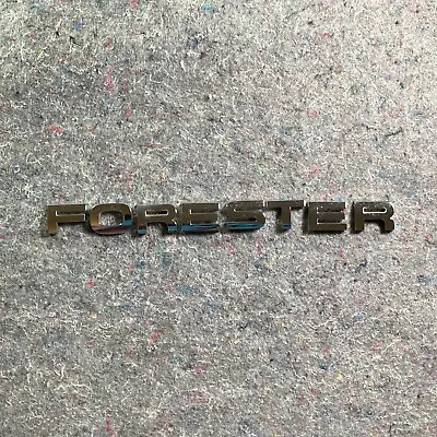 2009 Subaru Forester Emblem Logo Letters Trunk Tailgate Rear Silver • $24.95