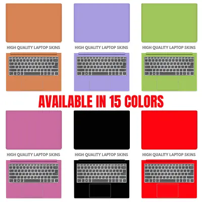 Colour Laptop Vinyl Decal Skin Sticker ACER HP DELL ASUS LENOVO 11 To 17 Inches • £12.59