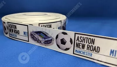 Manchester Football Road Sign Style Satin Cake/hair/craft Ribbon @ MrsMario's • £1.79