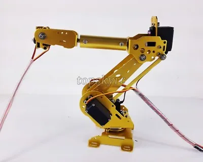 6 Axis Mechanical Robot Arm  Industrial Robot Arm Free Manipulator W/ Servos • $99.71