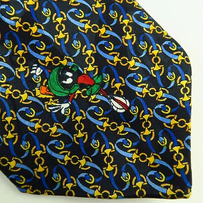 Looney Tunes Mania Mens Neck Tie Marvin The Martian Equestrian Horse Bit 57 X4  • $15.42