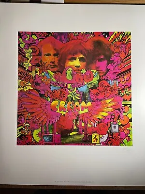 CREAM Disraeli Gears Art Print Marti Sharp Eric Clapton Ginger Baker Jack Bruce • $69