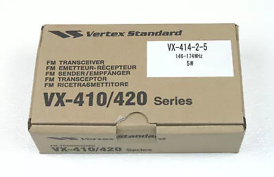 Vertex VX-414-2-5 VX414-2-5 VHF 146-174Mhz 5W 32 Ch Intrinsically Safe Radio NEW • $119.95