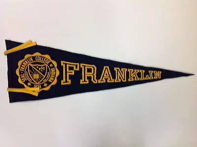 FRANKLIN COLLEGE  Pennant   The Grizzlies  Of  Franklin Indiana • $29.95