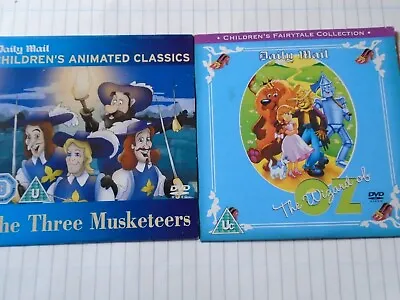 £1.59 • Buy 2 X CHILDRENS ANIMATED CLASSICS = 3 MUSKETEERS / WIZARD OF OZ = 2 X  PROMO
