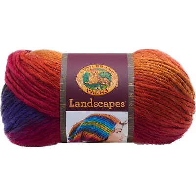 3 Pack Lion Brand Landscapes Yarn-Volcano 545-212 • £22.39