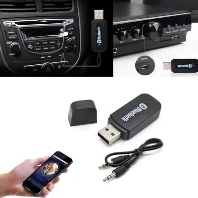 £17.20 • Buy Bluetooth Stream Interface Aux IN Jack MP3 USB CD Adapter For Many Vehicles