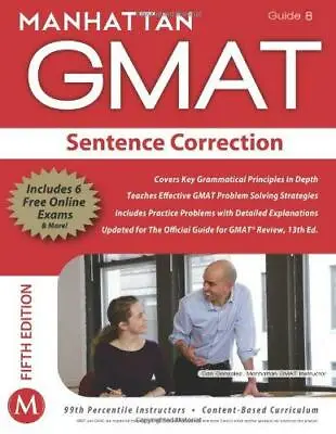 Sentence Correction GMAT Strategy Guide (Manhattan GMAT Strategy Guides) Manhat • £4.46