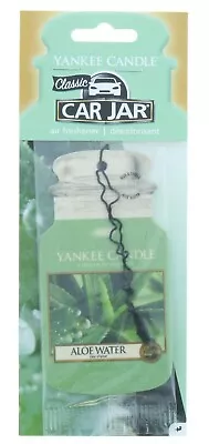Yankee Classic Candle 2D Car Jar Air Freshener With Aloe Water Smell • £3.19