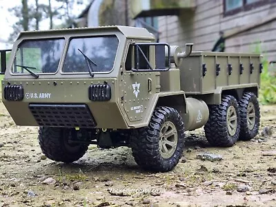 6x6 Jeep Off-Road Crawler RC Car 1:16 Scale 6WD 2.4 Radio Control Military Truck • £99.99