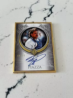 2023 Topps Transcendent Mike Piazza Gold Framed Auto 8/20⚾️HOF NY Mets • $40