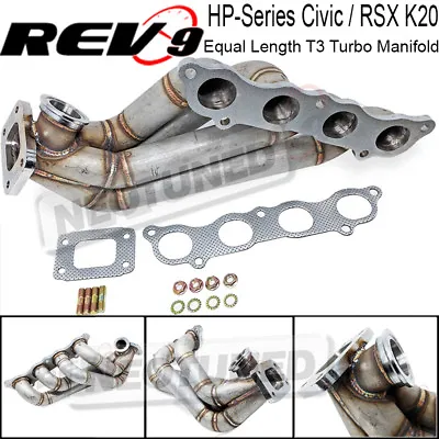 For Civic RSX K20 HP Series 48MM WG Side Winder Equal Length T3 Turbo Manifold • $419