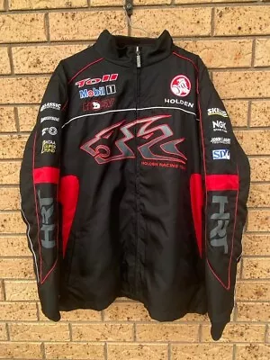 Rare HRT Black Jacket Holden Racing Team HSV Genuine Size L Authentic Official • $270