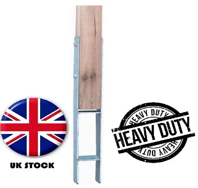 H-Post SupportHeavy Duty Hot-dip Galvanised Post Fence Foot 71 91 101 And 121mm • £17.49