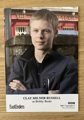 Unsigned Eastenders Castcard Of Clay Milner Russell As Bobby Beale • £10