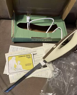 Vintage Hamilton Beach Scovill Electric Knife Model 296 Box Manual Working Test • $19.99