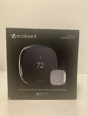 Ecobee4 Smart Programmable Thermostat With Room Sensor Black- Open Box • $90