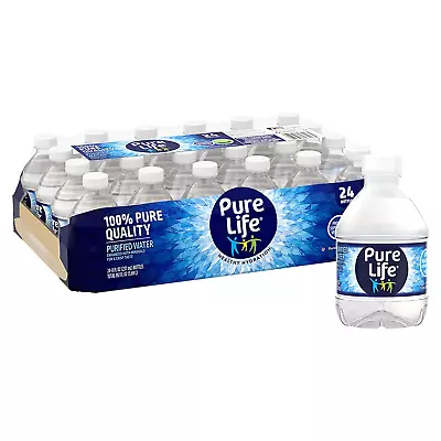 Purified Water 8 Fl Oz Plastic Bottled Water 24 Pack • $5.80