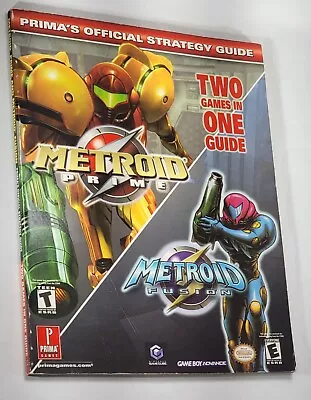 Metroid Prime & Fusion Strategy Guide 2 In 1 Prima Official Nice Book !! • $47.98
