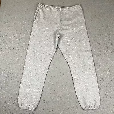 Vintage Russell Athletic Sweatpants Medium Mens Gray Cotton Drawstring USA 90s • $24.88