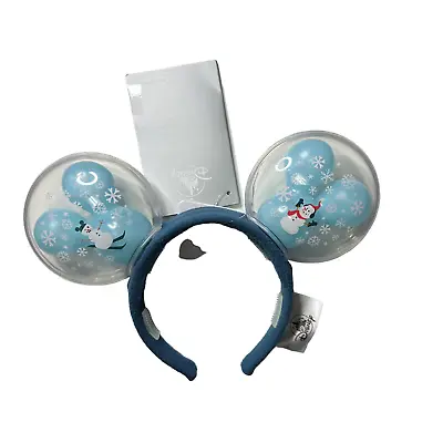 2022 Disney Parks  Snow Much Fun  Mickey Balloon Light-Up Minnie Ear Headband • $16.19