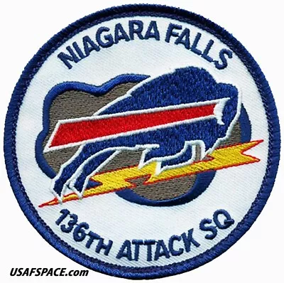 USAF 136th ATTACK SQ-136 ATKS-MQ-9 REAPER-BUFFALO BILLS-NIAGARA FALLS ANG-PATCH • $11.95