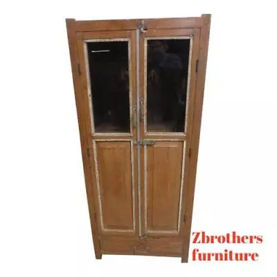 Antique Primitive Architectural Salvage Hutch  China Cabinet Cupboard M C • $572.40