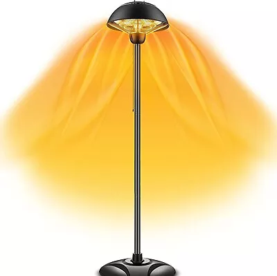 £36.50 • Buy DONYER POWER Electric Garden Patio Heater Waterproof Outdoor & Indoor Free Stand