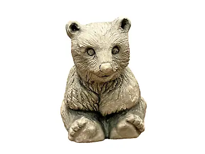 Figurine Bear Sculpture Mt St Helen's Genuine Volcanic Ash 2 Inch Tall Label Vtg • $14.85