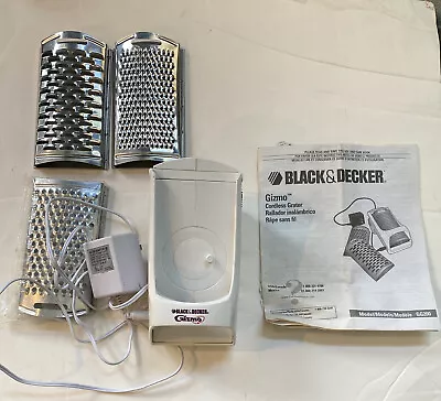 Black & Decker Gizmo Cordless Rechargeable Grater/Shredder GG200 • $7.99