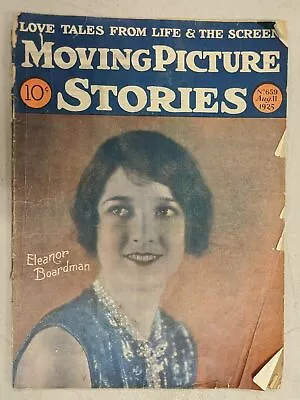 August 1925 Moving Picture Stories Magazine Movies Early Film Eleanor Boardman • $19