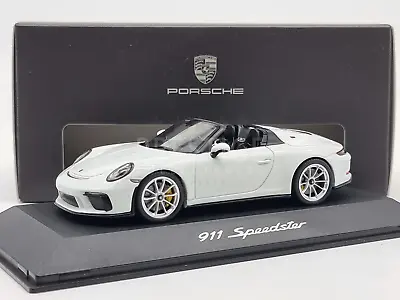$83.71 • Buy Genuine 2019 Porsche 911 Speedster White 991 II 1:43 Scale By Spark - New