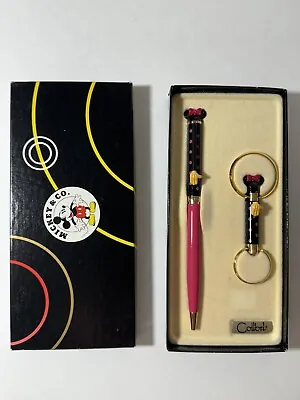 Vintage Mickey & Co. Colibri Disney Set Of Pen And Key Ring • $36