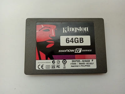 £4.99 • Buy Kingston SNVP325-S2/64GB 64GB 2.5  Solid State Drive SATA